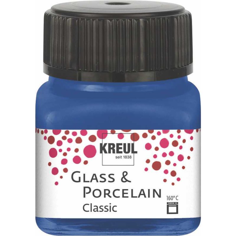Vopsea pentru sticla si portelan, C. Kreul, 20ml, Cobalt Blue
