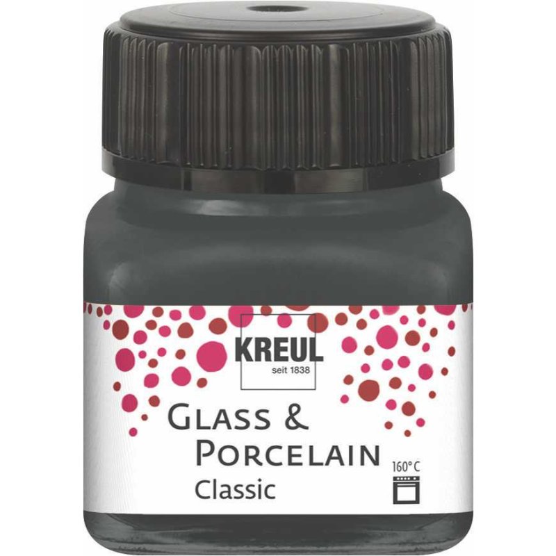 Vopsea pentru sticla si portelan, C. Kreul, 20ml, Gray