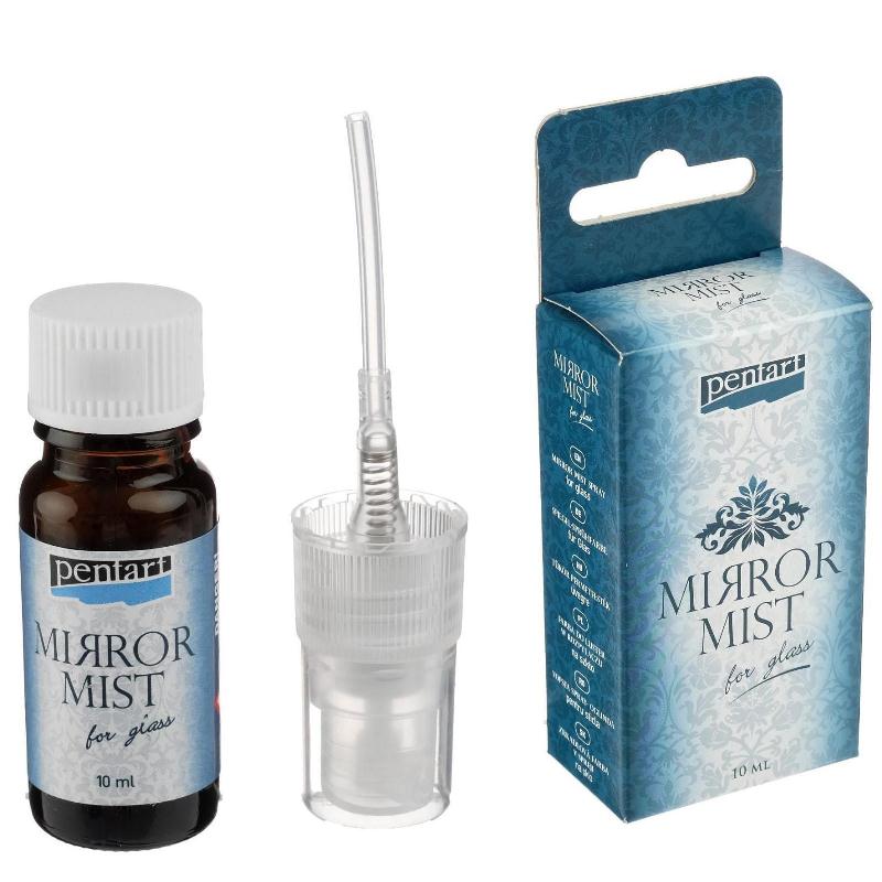 Vopsea spray efect oglinda pentru sticla, Pentart, 10 ml