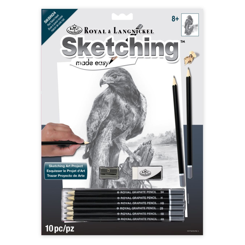 Set schite, Royal Langnickel, 24 - Soim cu coada rosie