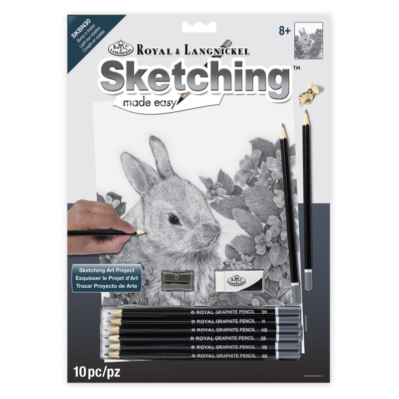 Set schite, Royal Langnickel, 30 - Iepuras intre violete