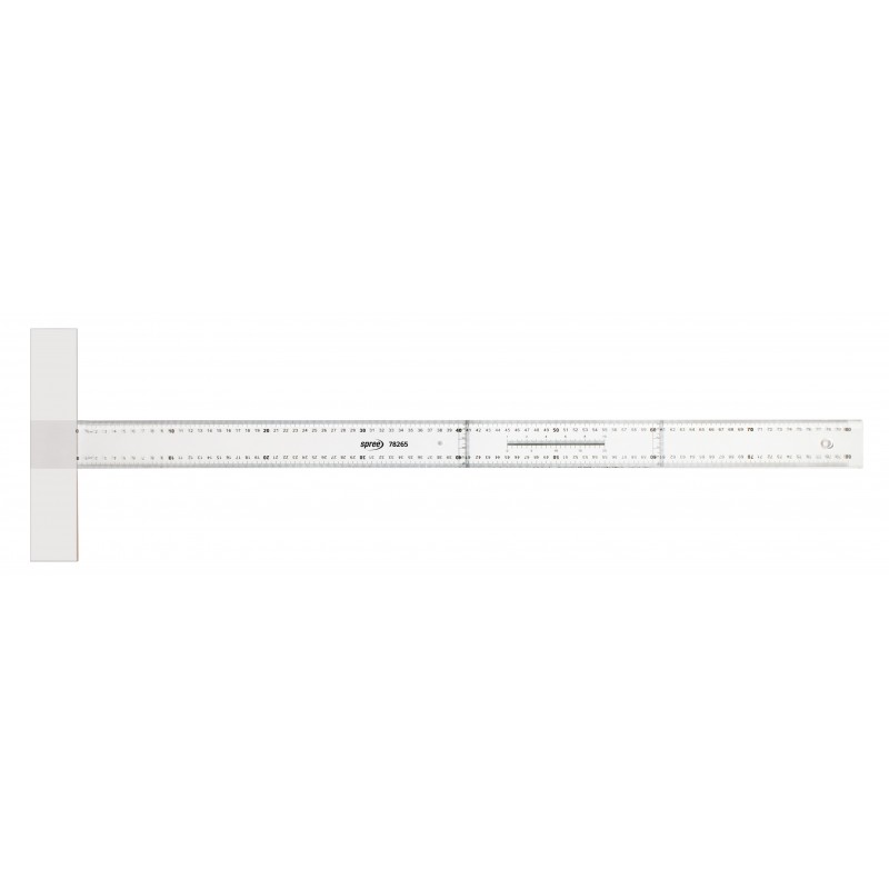 Rigla Teu plastic, 80 cm