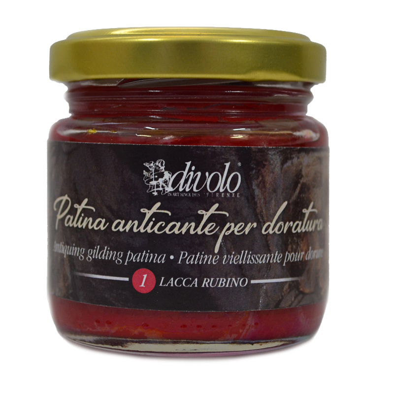 Patina antichizare, pe baza de ulei, Divolo 80 ml, Lacca Rubino