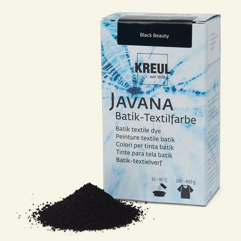 Vopsea pulbere pentru textile, Javana Batik C. Kreul, 70 g - Black Beauty