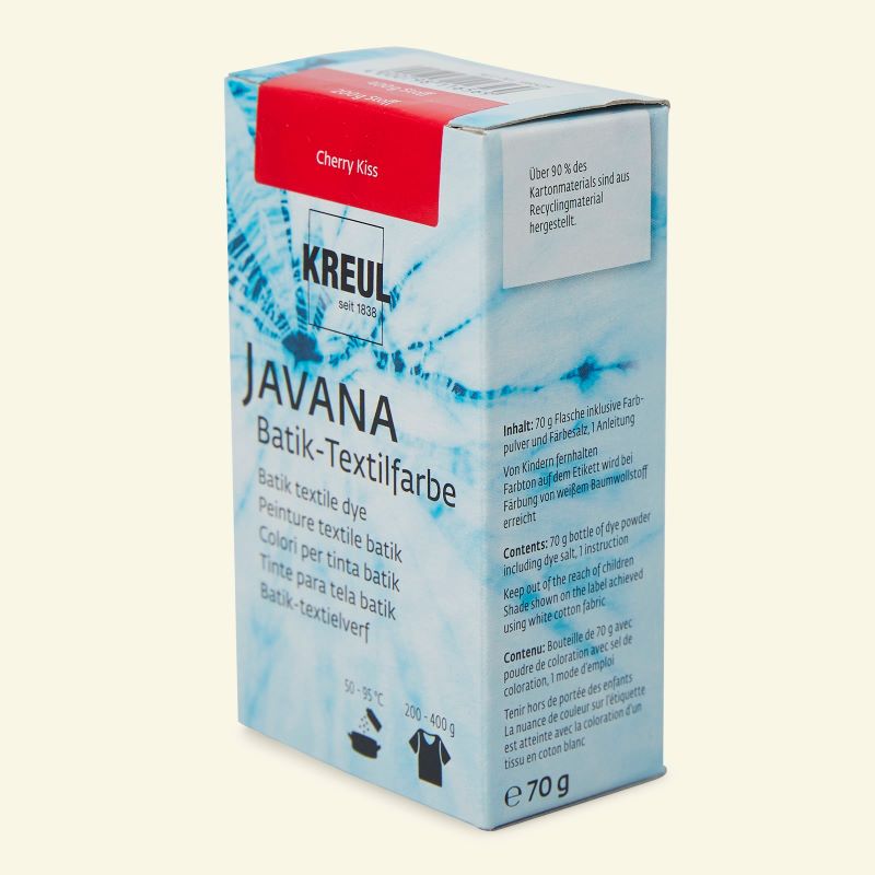 Vopsea pulbere pentru textile, Javana Batik C. Kreul, 70 g - Cherry Kiss (2) Vopsea pulbere pentru textile, Javana Batik C. Kreul, 70 g - Cherry Kiss