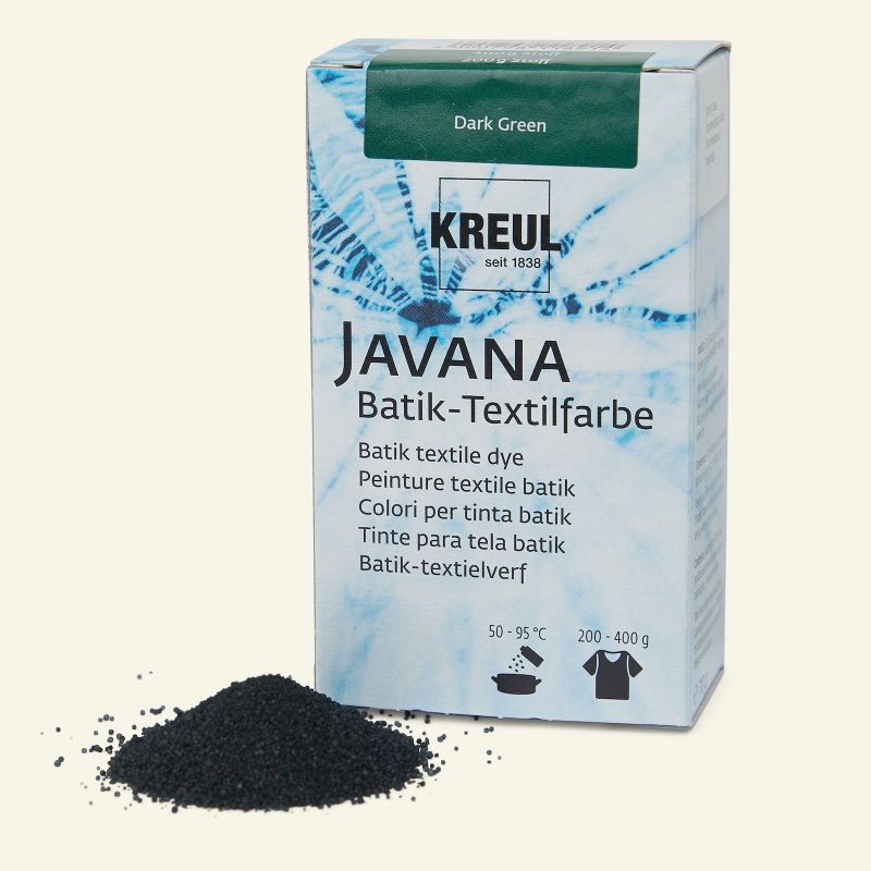 Vopsea pulbere pentru textile, Javana Batik C. Kreul, 70 g - Dark Green