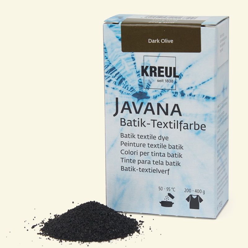 Vopsea pulbere pentru textile, Javana Batik C. Kreul, 70 g - Dark Olive