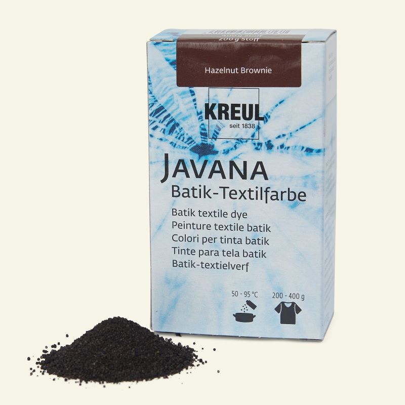 Vopsea pulbere pentru textile, Javana Batik C. Kreul, 70 g - Hazelnut Brownie