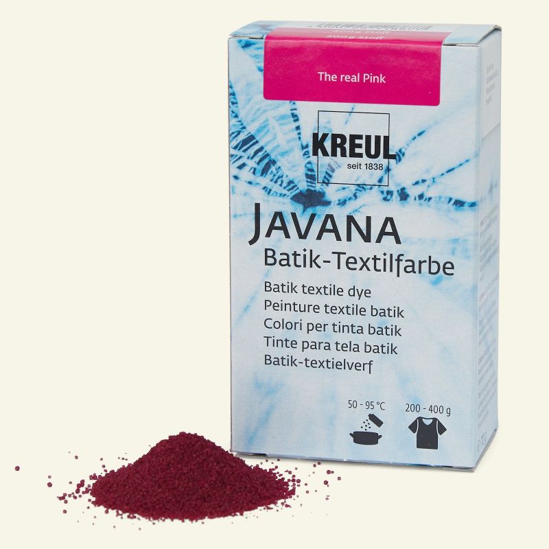 Vopsea pulbere pentru textile, Javana Batik C. Kreul, 70 g - The Real Pink