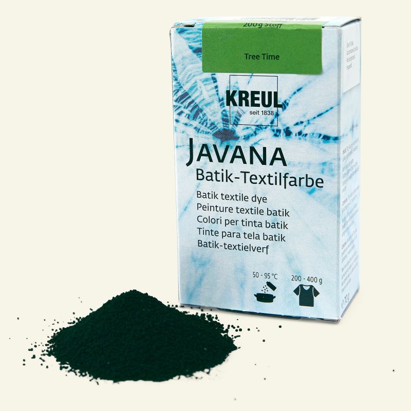 Vopsea pulbere pentru textile, Javana Batik C. Kreul, 70 g - Tree Time