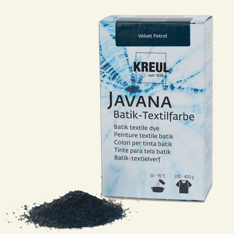 Vopsea pulbere pentru textile, Javana Batik C. Kreul, 70 g - Velvet Petrol
