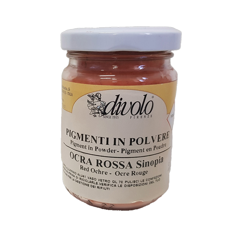 Pigmenti puri 125ml Divolo, 25 - Ocra Rossa Sinopia