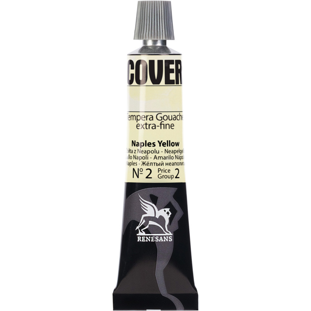 Culori tempera Cover Renesans 20ml no.02, Naples yellow