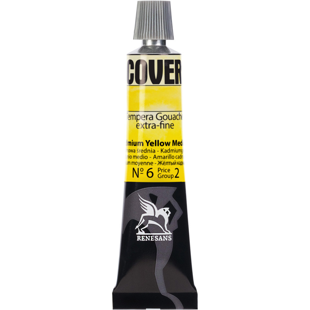 Culori tempera Cover Renesans 20ml no. 06, Cadmium yellow medium