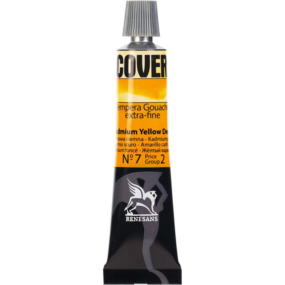 Culori tempera Cover Renesans 20ml no. 07, Cadmium yellow deep