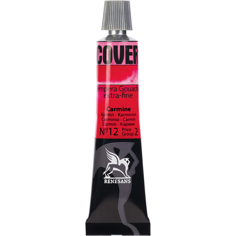 Culori tempera Cover Renesans 20ml no. 12, Carmine