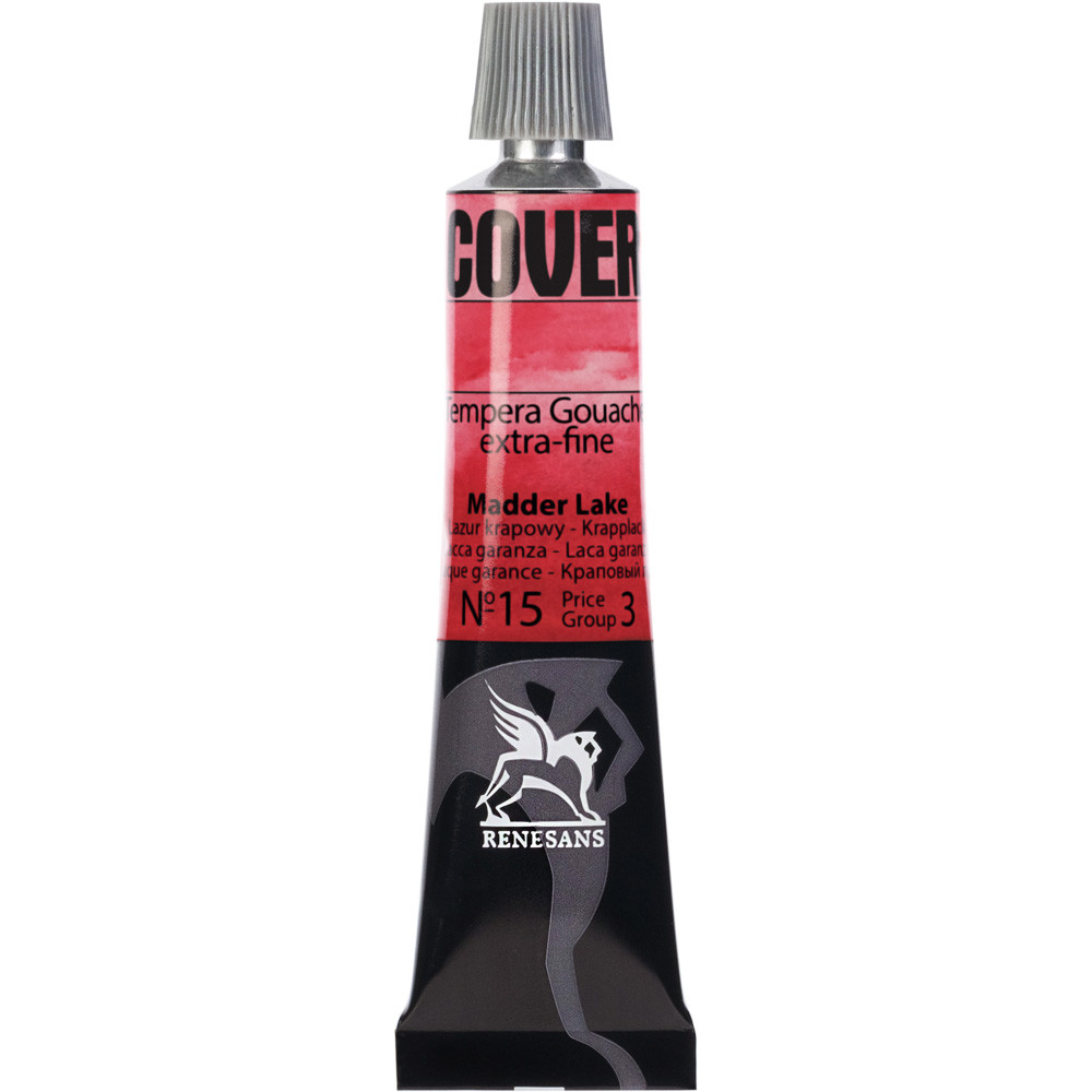 Culori tempera Cover Renesans 20ml no. 15, Madder lake