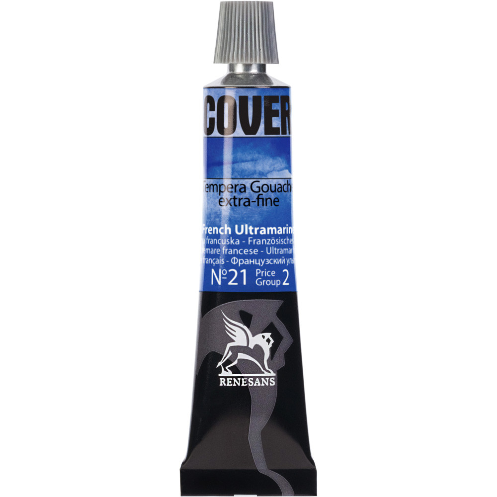 Culori tempera Cover Renesans 20ml no. 21, French ultramarine