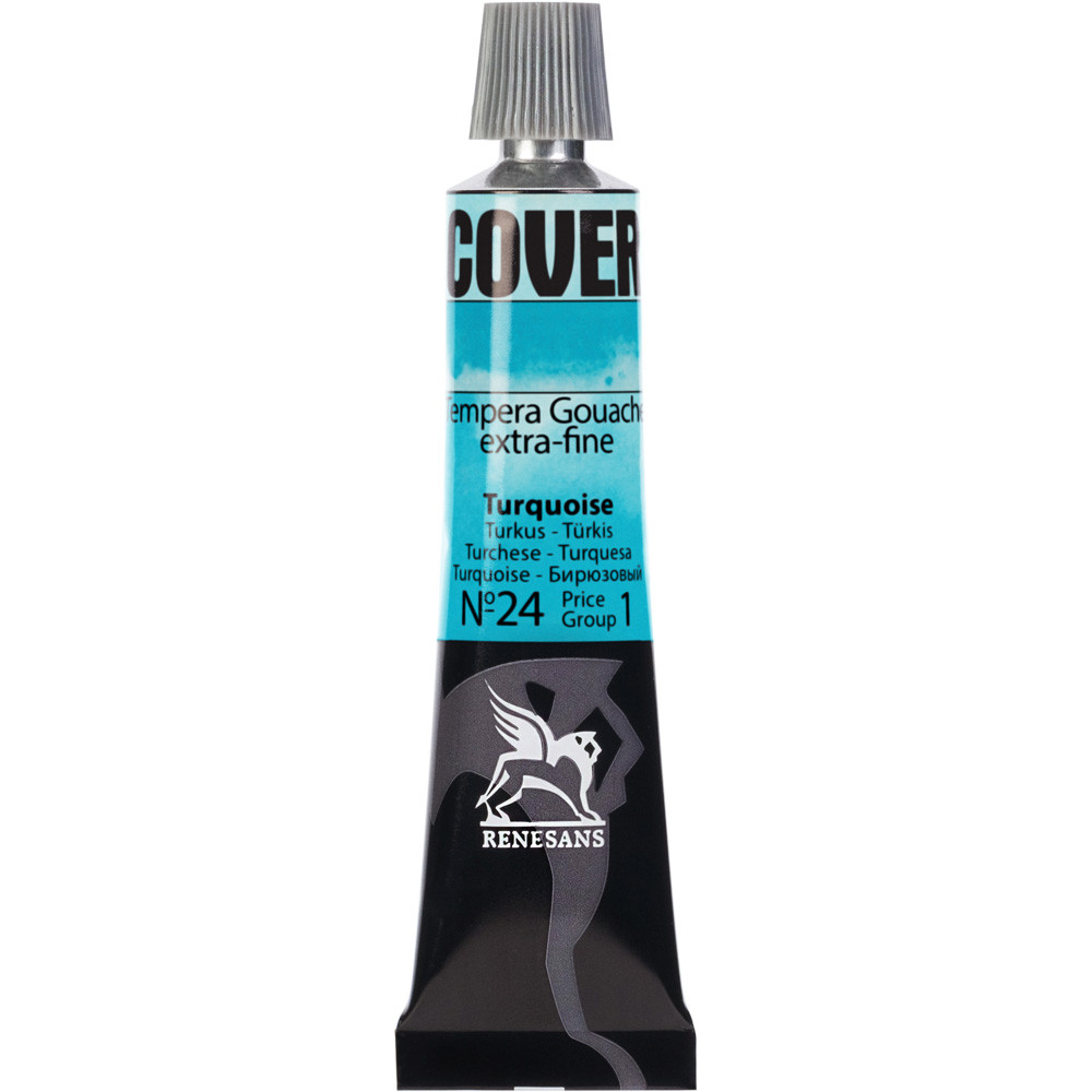 Culori tempera Cover Renesans 20ml no. 24, Turquoise