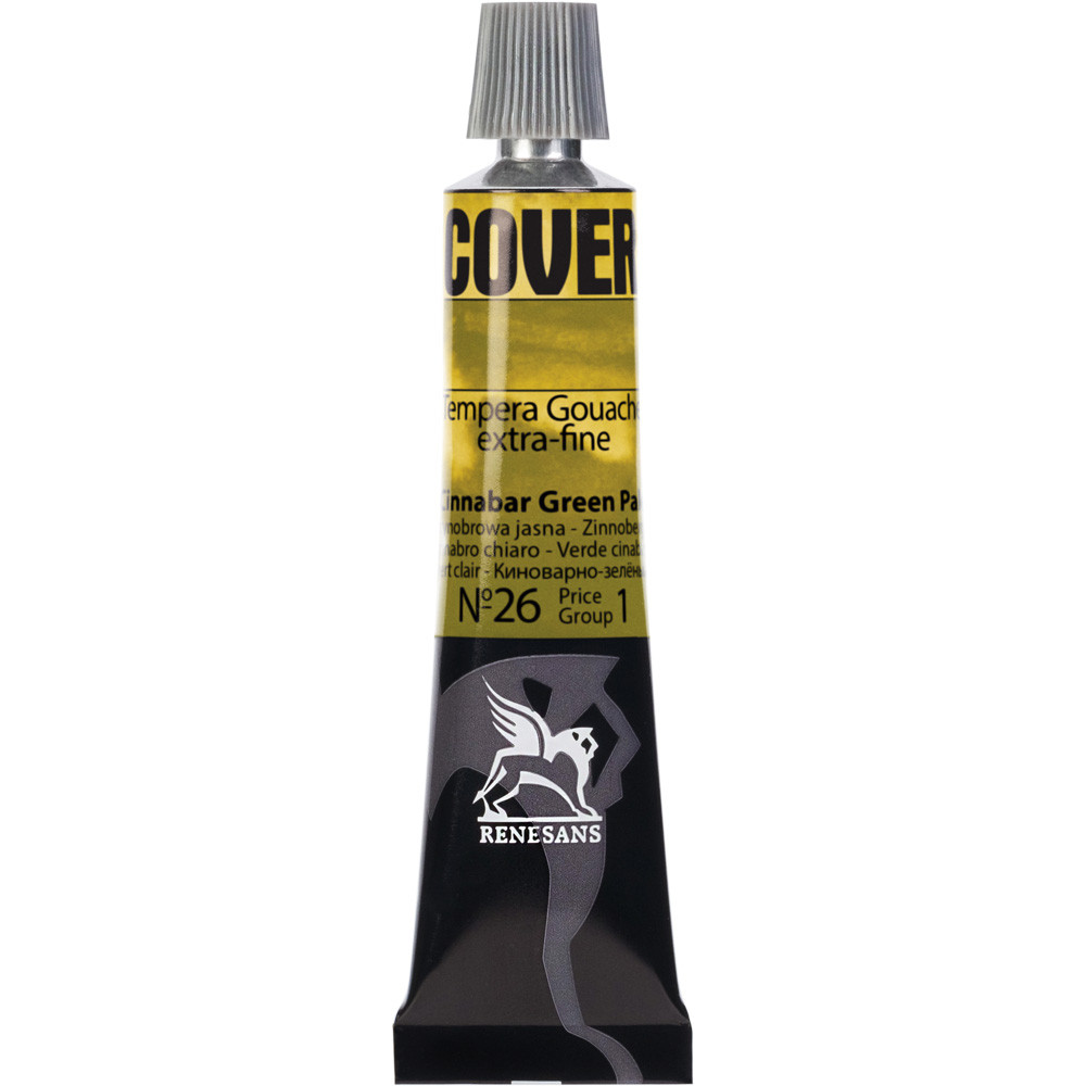Culori tempera Cover Renesans 20ml no. 26, Cinnabar green pale `