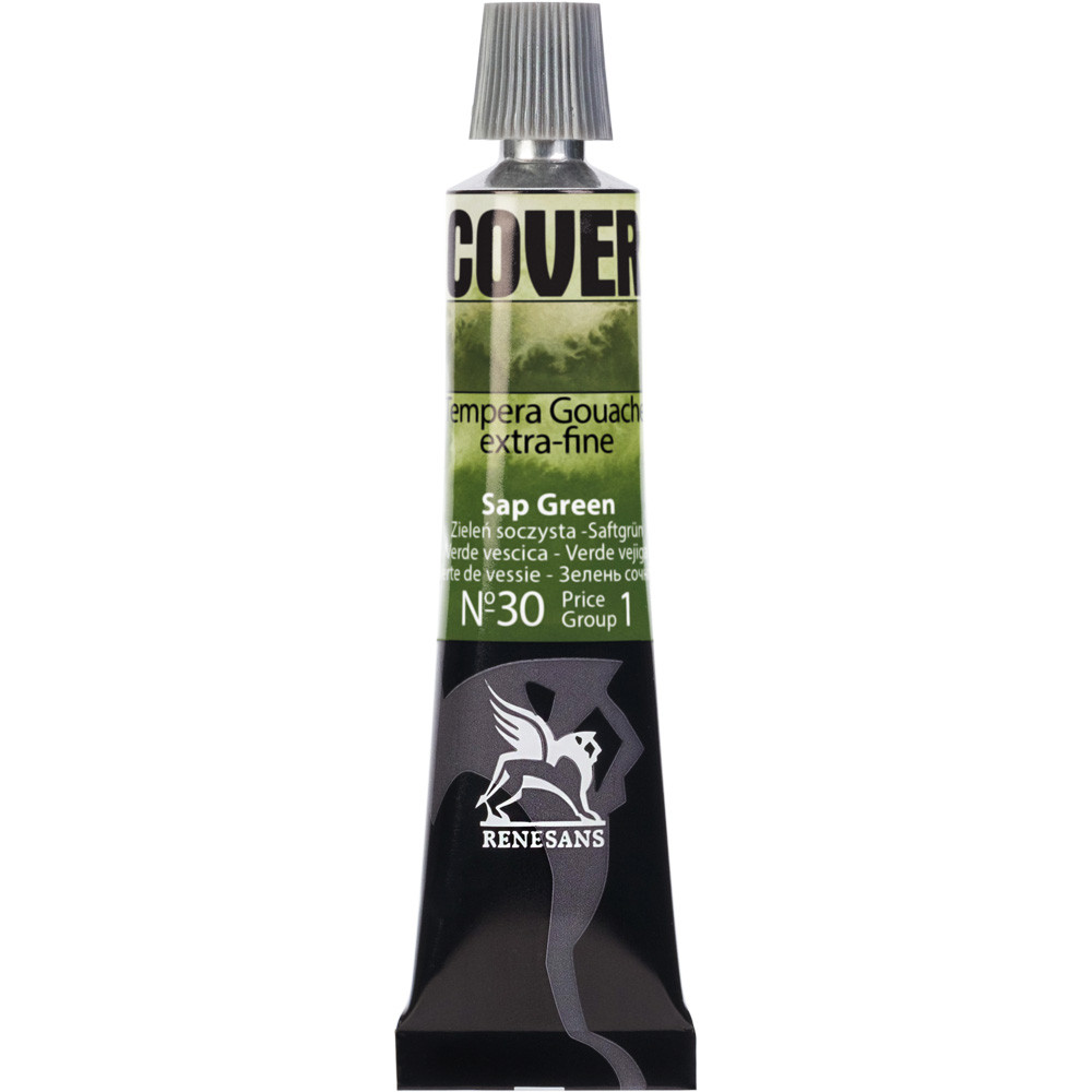 Culori tempera Cover Renesans 20ml no. 30, Sap green
