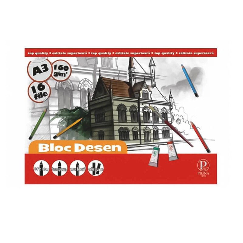 Bloc de desen Pigna, 16 coli 160g