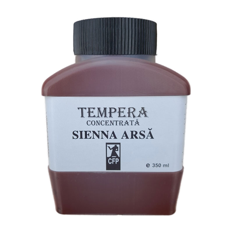 Tempera concentrata, Combinatul Fondului Plastic CFP, 350 ml, Sienna arsa