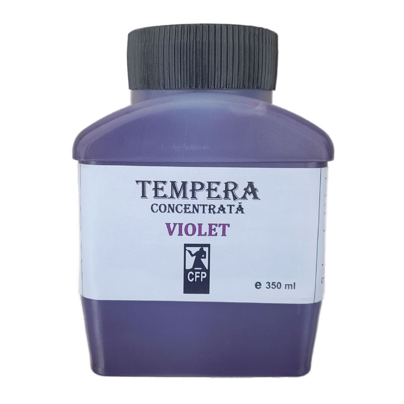 Tempera concentrata, Combinatul Fondului Plastic CFP, 350 ml, Violet