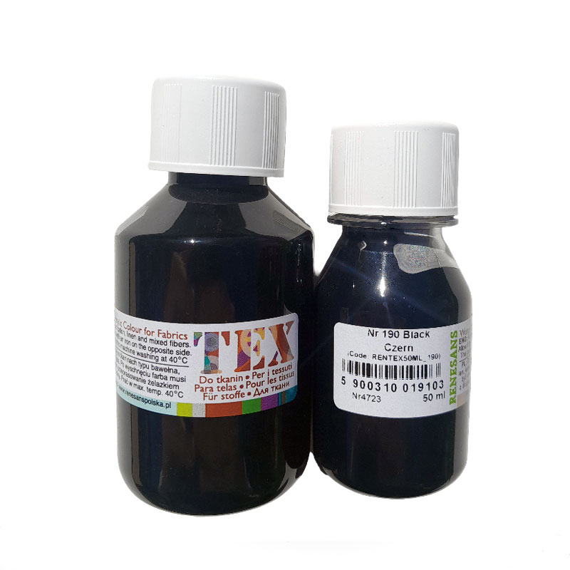 Culori pentru textile, TEX Renesans, Negru Culori pentru textile, TEX Renesans, Negru
