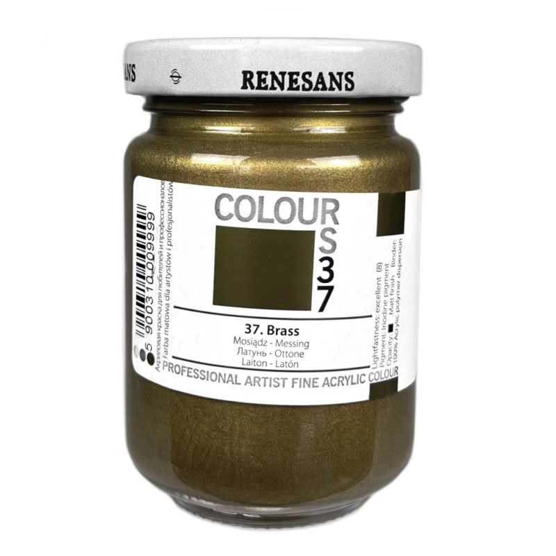 Culoare acrilica metalizata, Renesans Colours 125 ml, 37 Bronze