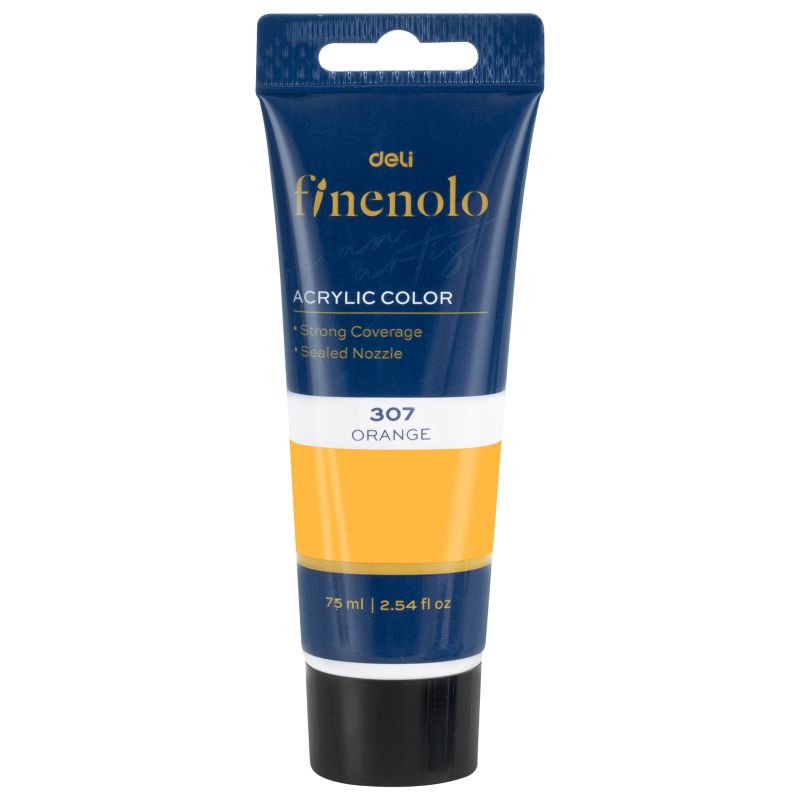 Culoare acrilica Deli 75 ml, Orange