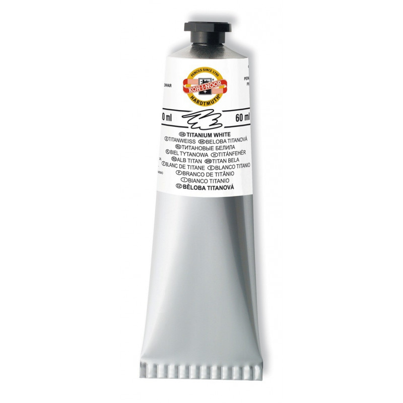 Culoare ulei extrafina, 40 ml, Alb Titan, Koh-I-Noor