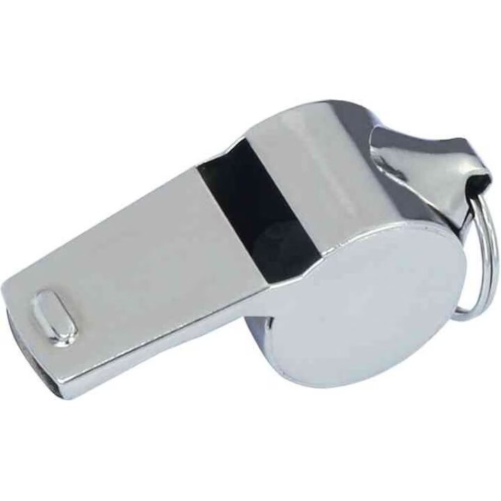 Fluier din metal, argintiu