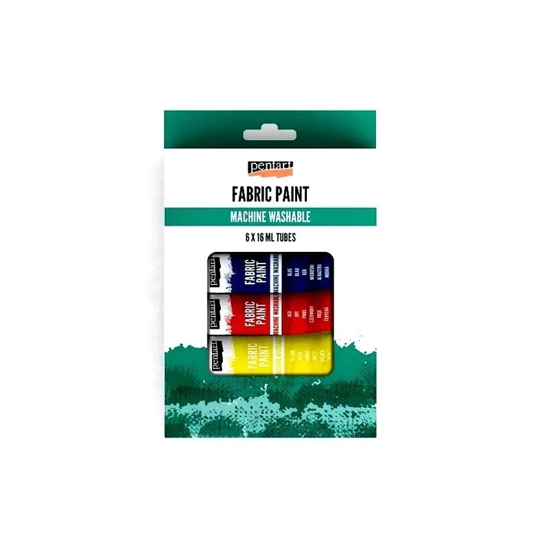 Set 6 x 16 ml culori textile, Pentart