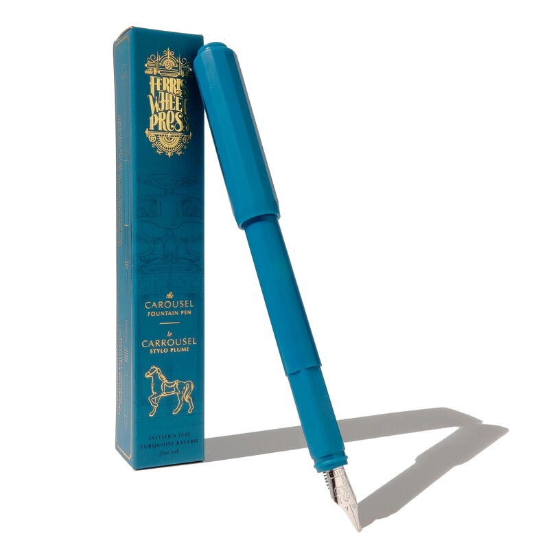 Stilou seria Carousel Fountain Pen - Ferris Wheel Press - Tattler's Teal, F
