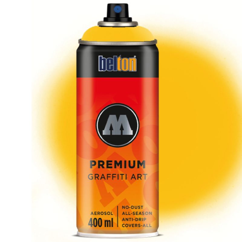 Spray Belton Premium Molotow, 400 ml, 009 Golden Yellow