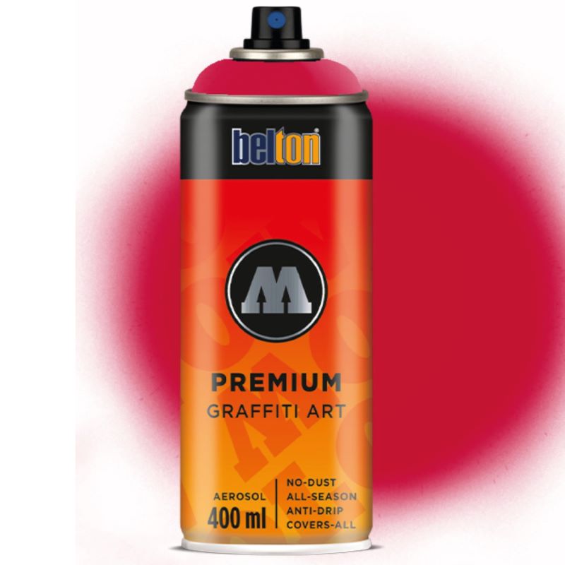 Spray Belton Premium Molotow, 400 ml, 017 Tornado Red