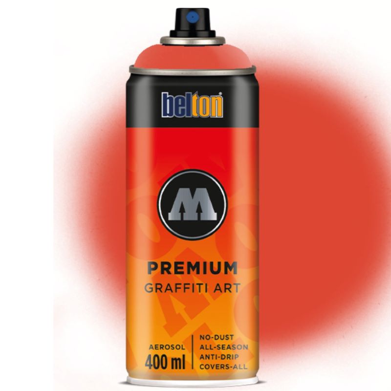 Spray Belton Premium Molotow, 400 ml, 031 Shock Orange