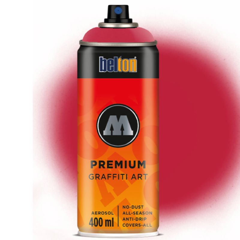 Spray Belton Premium Molotow, 400 ml, 043 Raspberry Red