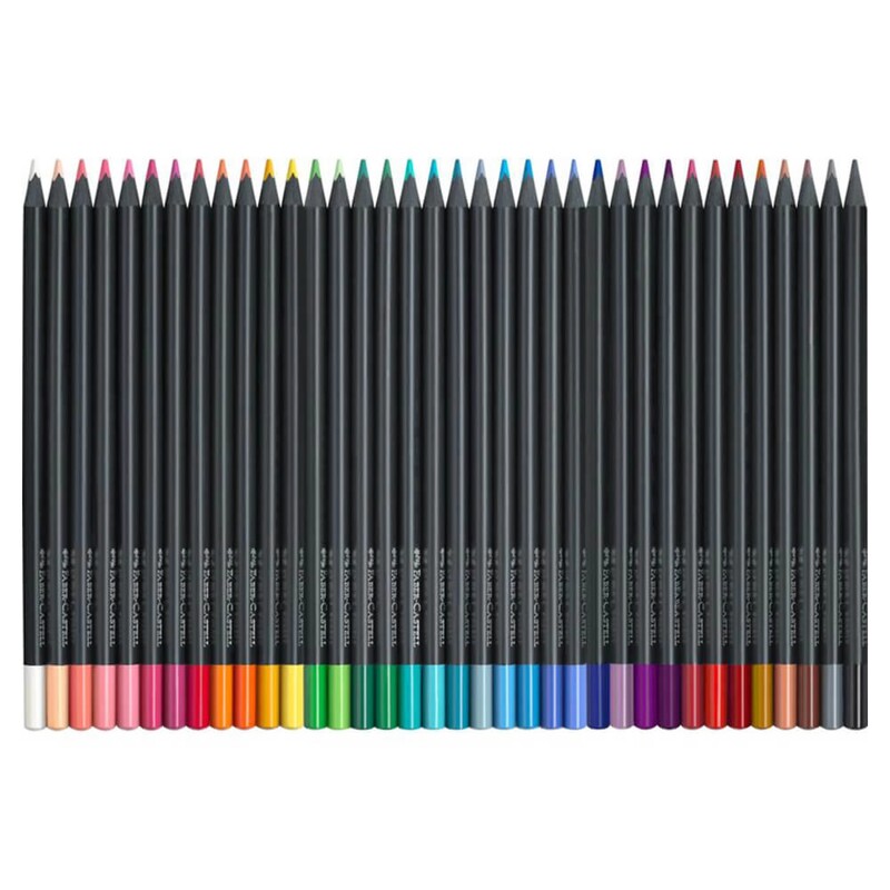 Set 36 creioane colorate, Black Edition, Faber-Castell (2) Set 36 creioane colorate, Black Edition, Faber-Castell