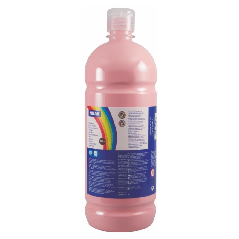 Tempera scolara Milan, 1000 ml, Roz
