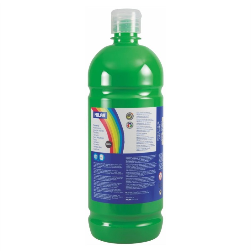 Tempera scolara Milan, 1000 ml, Verde deschis