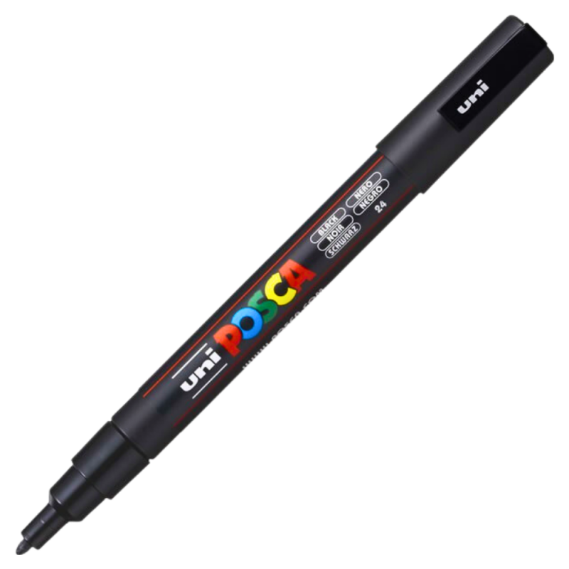 Marker PC-3M Posca 0.9-1.3 mm, Black