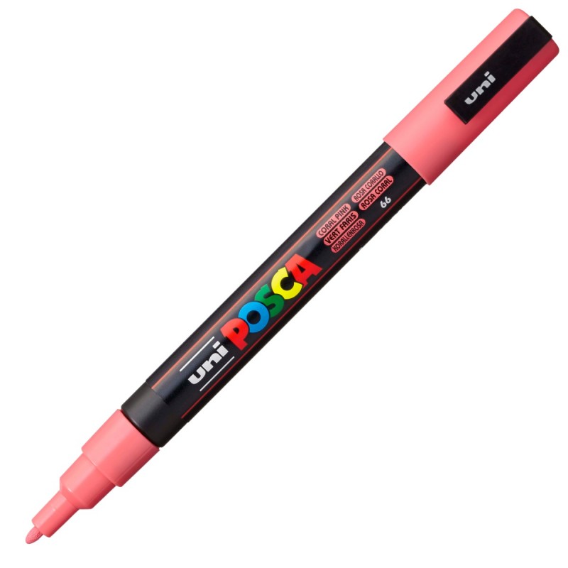 Marker PC-3M Posca 0.9-1.3 mm, Coral Pink