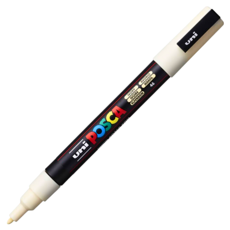 Marker PC-3M Posca 0.9-1.3 mm, Ivory
