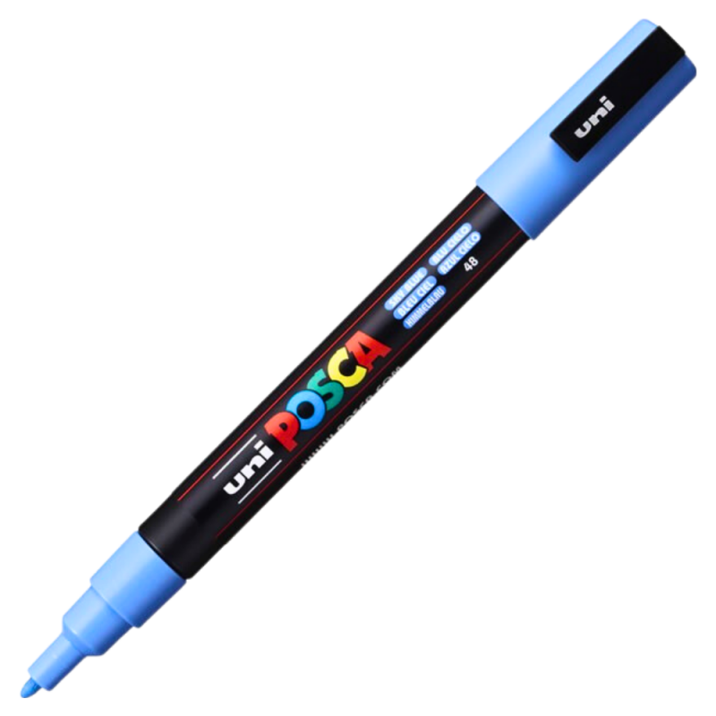 Marker PC-3M Posca 0.9-1.3 mm, Sky Blue