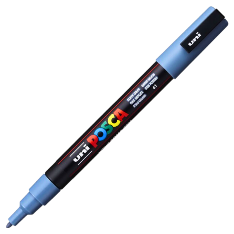 Marker PC-3M Posca 0.9-1.3 mm, Slate Gray
