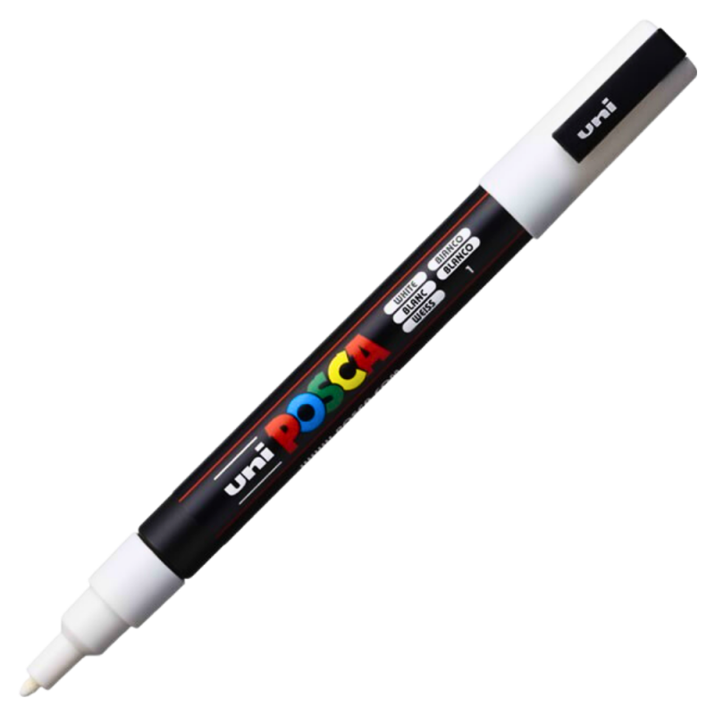 Marker PC-3M Posca 0.9-1.3 mm, White