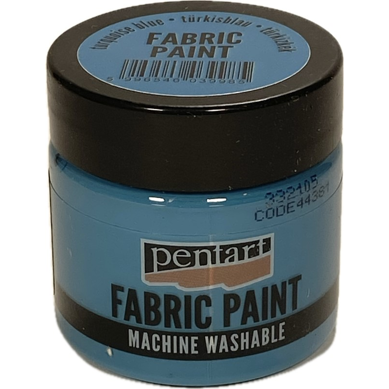 Vopsea pentru textile, Pentart 50ml, Albastru turcoaz