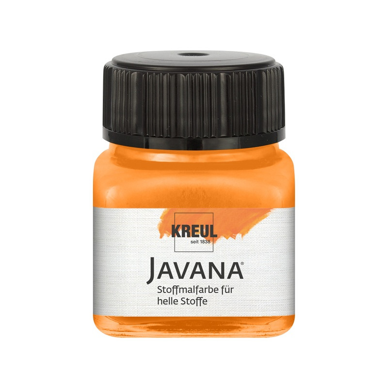 Vopsea pentru textile deschise la culoare, Javana C. Kreul - Orange, 20 ml